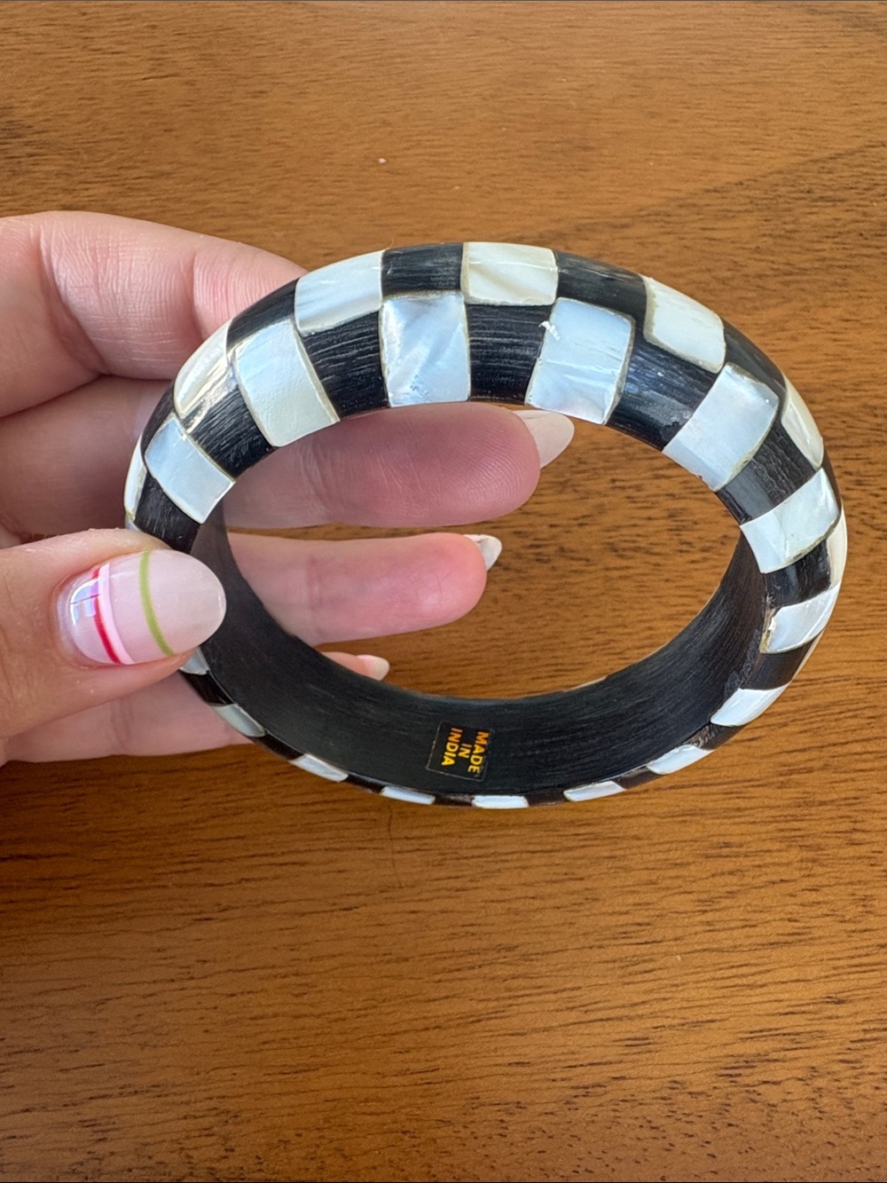 Checkered Bracelet Bangle